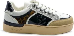 Gaëlle Paris Zwarte damesschoenen met dierenprint en glitterdetails Zwart Dames