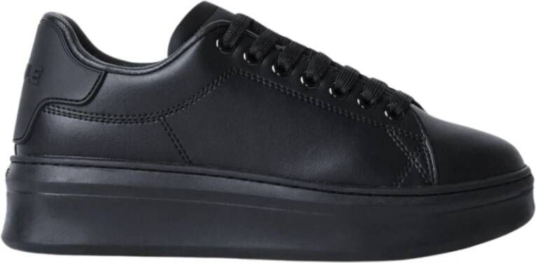 Gaëlle Paris Zwarte Sneakers met Rubberen Patch voor Vrouwen