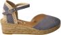 Gaimo Blauwe V-hals Espadrille voor vrouwen Blue Dames - Thumbnail 1