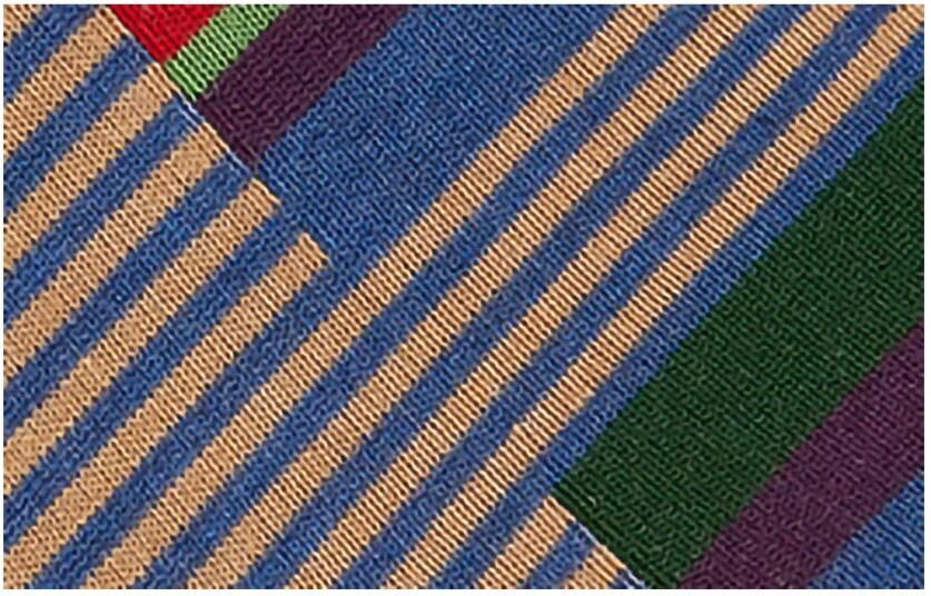 Gallo Dames katoenen sneakers blauwe strepen multicolor en windsor - Foto 2