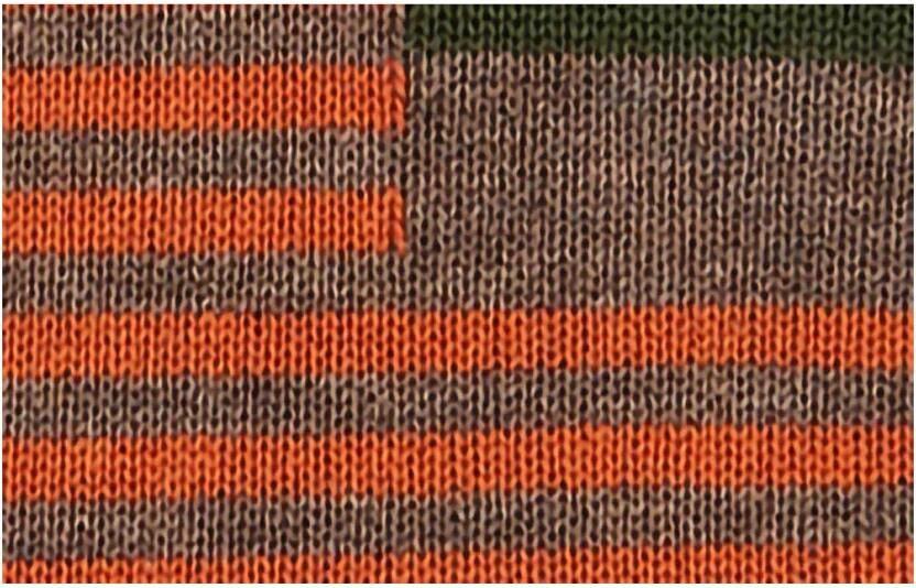 Gallo Bruine katoenen sneakers voor dames met multicolor strepen en windsor - Foto 2