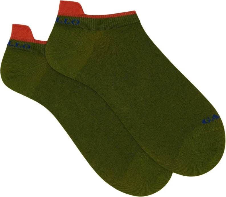 Gallo Katoenen sneakers voor heren effen groen