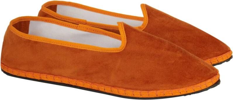 Gallo Unisex's effen oranje fluwelen schoenen Orange Dames