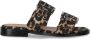 Ganni Animalier Platte Sandaal met Gespen - Thumbnail 1