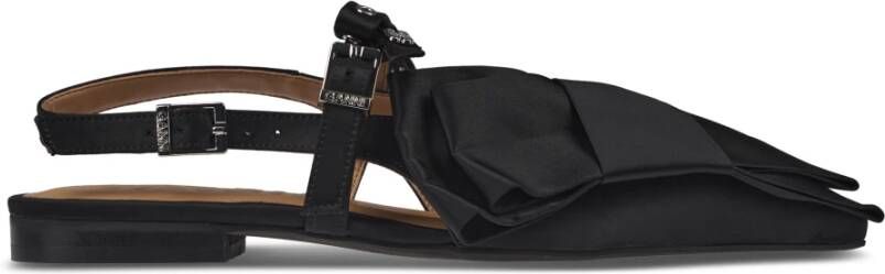 Ganni Ballerina Flat Schoenen met Grote Strik