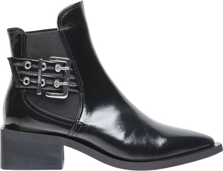 Ganni Boots Black Dames