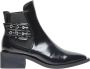 Ganni Chunky Buckle Chelsea Laars Black Dames - Thumbnail 1