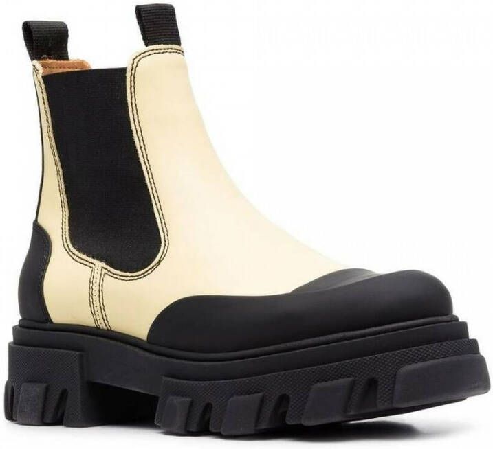 Ganni Boots Yellow Geel Dames