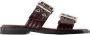 Ganni Bourgondische Synthetische Vrouwelijke Sandalen - Thumbnail 1