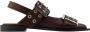 Ganni Bourgondische Feminine Buckle Ballerina Schoenen Red Dames - Thumbnail 59