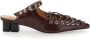 Ganni Bruine Lace Up Mule Sandalen - Thumbnail 1