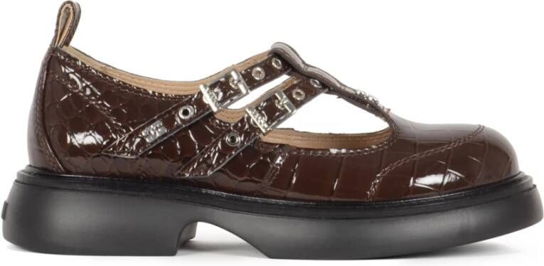 Ganni Butterfly Mary Jane Platte Schoenen