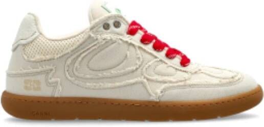Ganni Canvas Raw Edge Sneakers - Foto 3