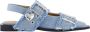 Ganni Chunky Buckle Ballerina in Blauw - Thumbnail 1