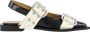 Ganni Ballerina Schoenen in Zwart en Wit White Dames - Thumbnail 4
