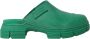 Ganni Chunky Sole Platte Schoenen Groen - Thumbnail 1