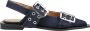 Ganni Denim Gesp Ballerina Schoenen - Thumbnail 1