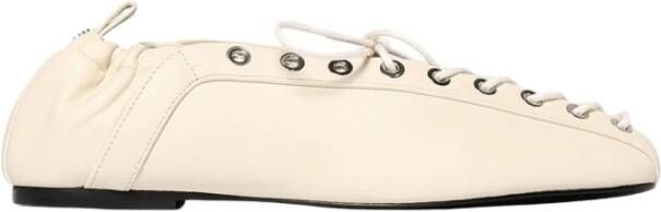 Ganni Elegante witte ballerina`s