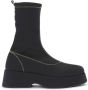 Ganni Retro Flatform Laarzen Synthetisch Zwart Black Dames - Thumbnail 1
