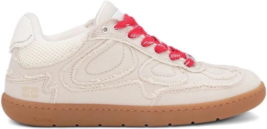 Ganni Canvas Raw Edge Sneakers - Foto 2