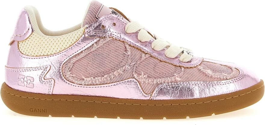 Ganni 08 Denim Raw Edge Sneakers