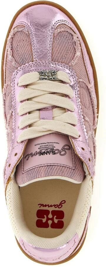 Ganni 08 Denim Raw Edge Sneakers - Foto 2