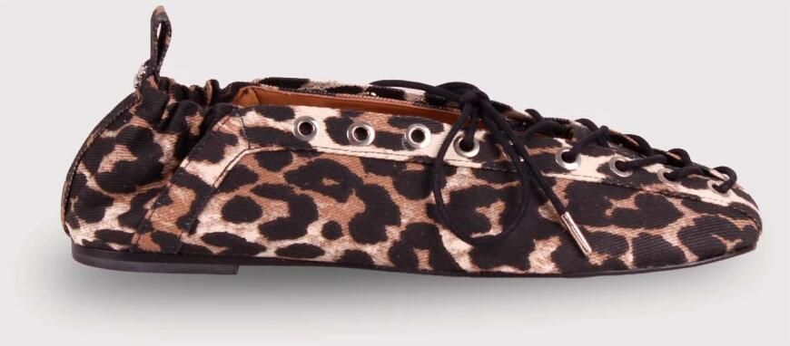 Ganni Ballerina met veters