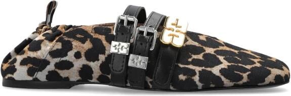 Ganni Ballerina's met dierenmotief