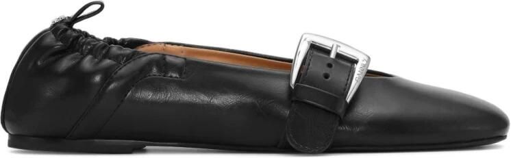 Ganni Ballerina's met gespsluiting