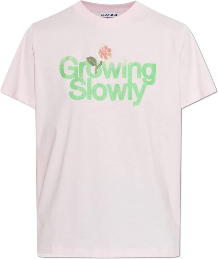 Ganni Basic Cotton Jersey Growing Slowly