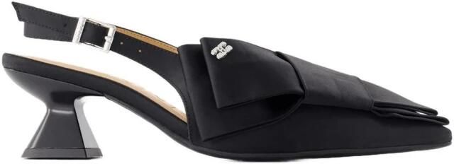 Ganni Big Bow Slingback Pumps