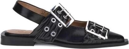 Ganni Buckle Ballerinas