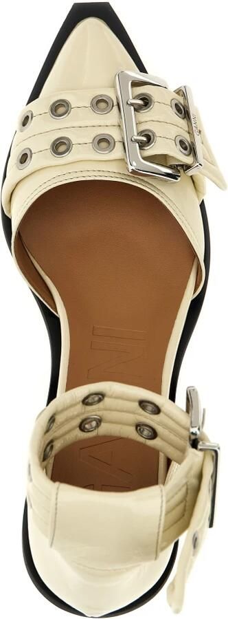 Ganni Buckle Open Cut Pumps - Foto 2