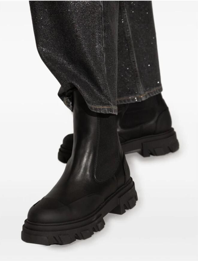 Ganni Chelsea Mid Leren Laarzen - Foto 2