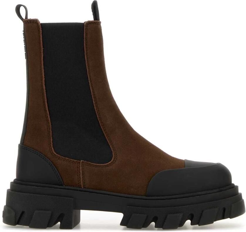 Ganni Cleated Mid Chelsea Boots