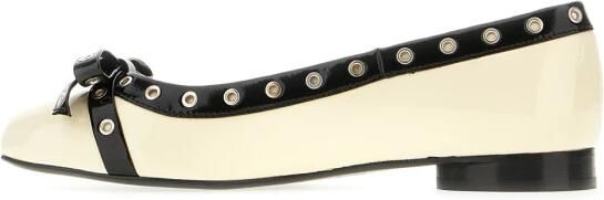 Ganni Eyelet Bow Ballerinas - Foto 2