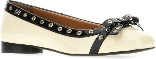 Ganni Eyelet Bow Ballerinas - Foto 2