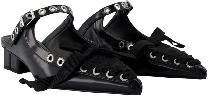 Ganni Eyelets Sandalen met Vetersluiting - Foto 2