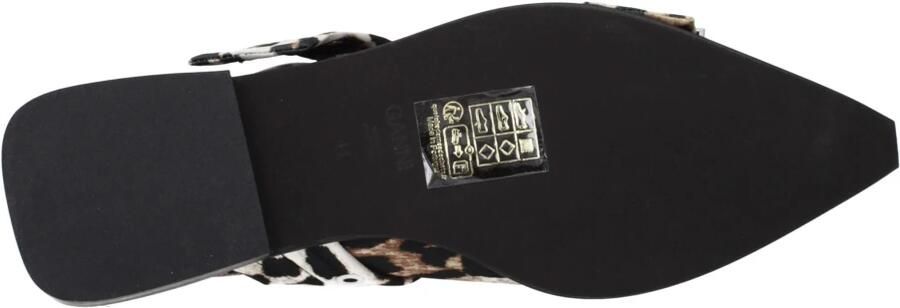 Ganni Leopard Print Buckle Ballerina Flats Brown Dames - Foto 2