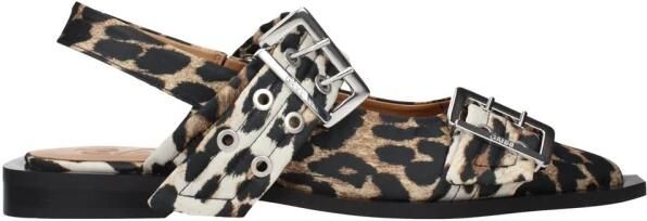 Ganni Fabric Flat Sandals