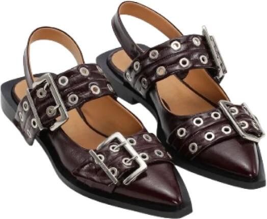 Ganni Feminine Ballerina's met Gesp