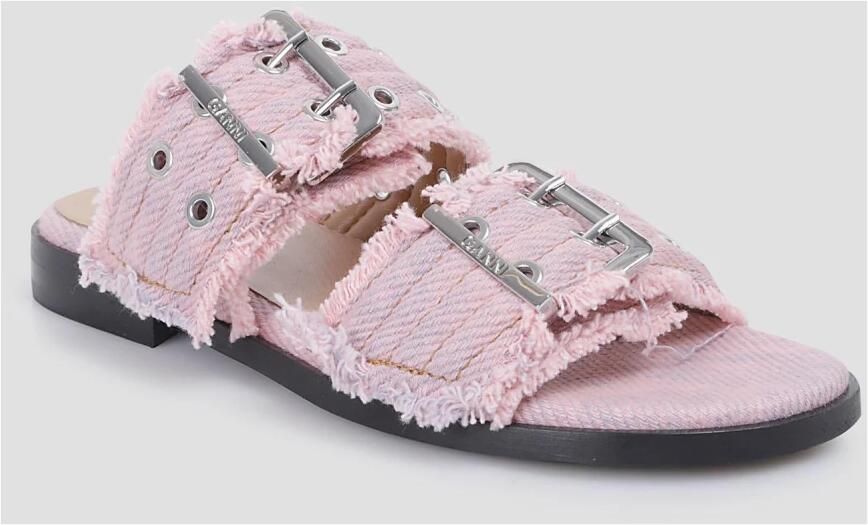 Ganni Feminine Sandalen met Twee Banden en Gesp - Foto 2