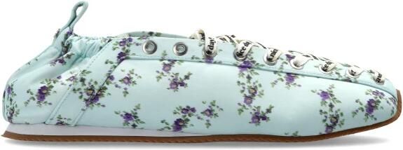 Ganni Floral Motif Sneakers