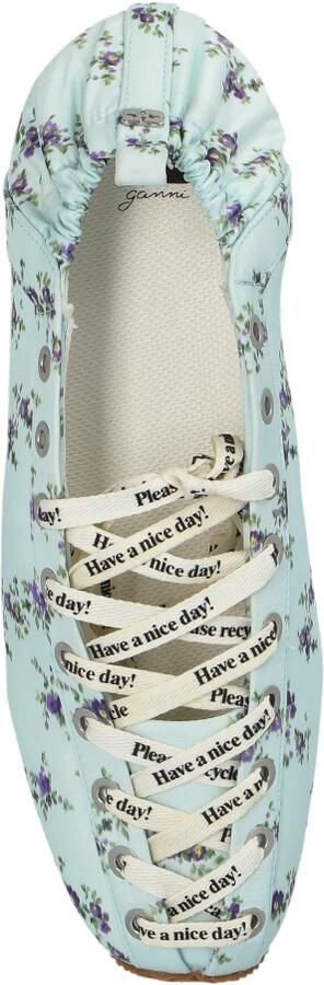 Ganni Floral Motif Sneakers - Foto 2