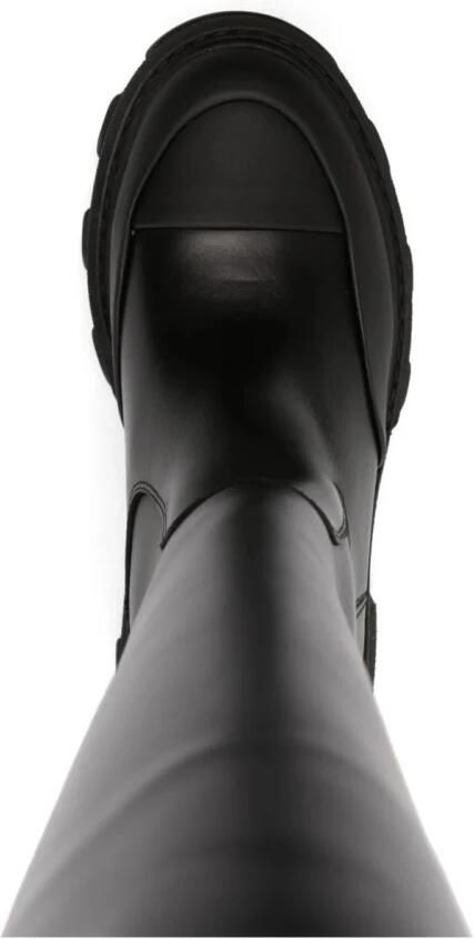 Ganni Gekartelde Hoge Tubular Laarzen