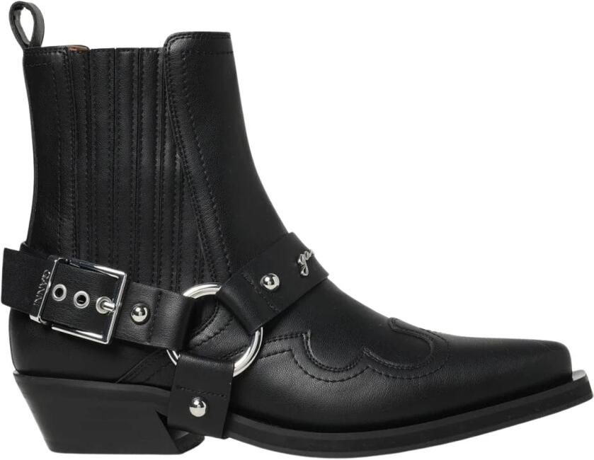 Ganni Harbour Western Enkellaarsjes - Foto 3