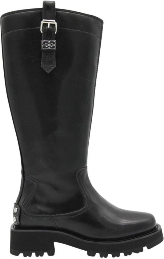 Ganni Hoge leren laarzen - Foto 3