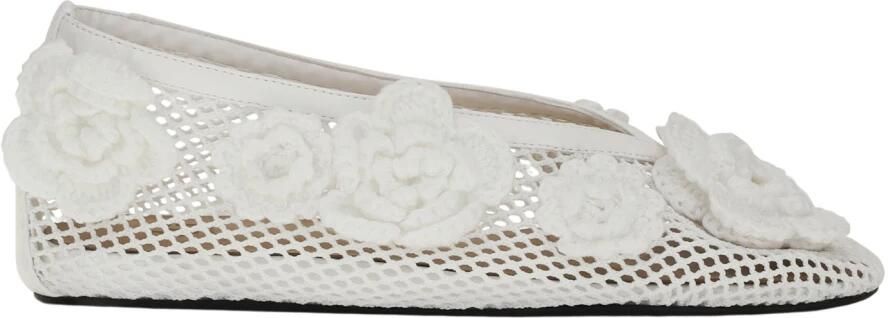 Ganni Jenny Mesh Ballerinas