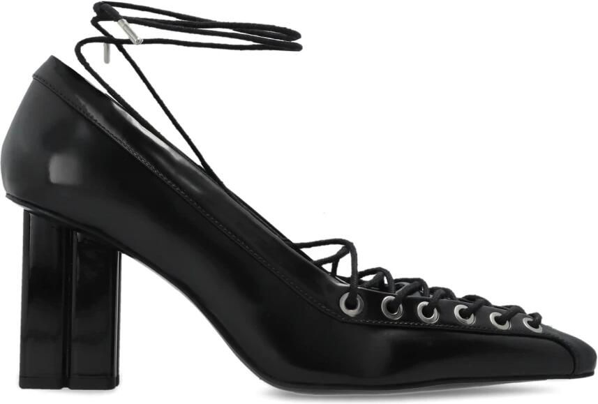Ganni Lace Up Butterfly High Pump