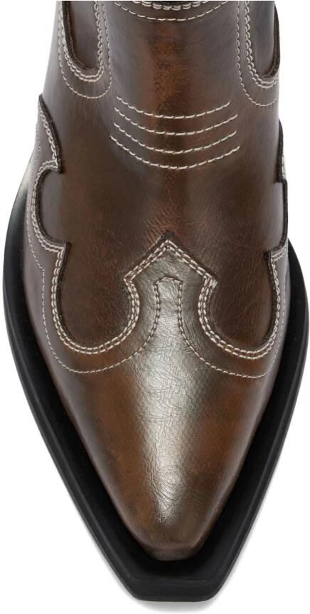 Ganni Lage Schacht Geborduurde Westernlaarzen - Foto 2